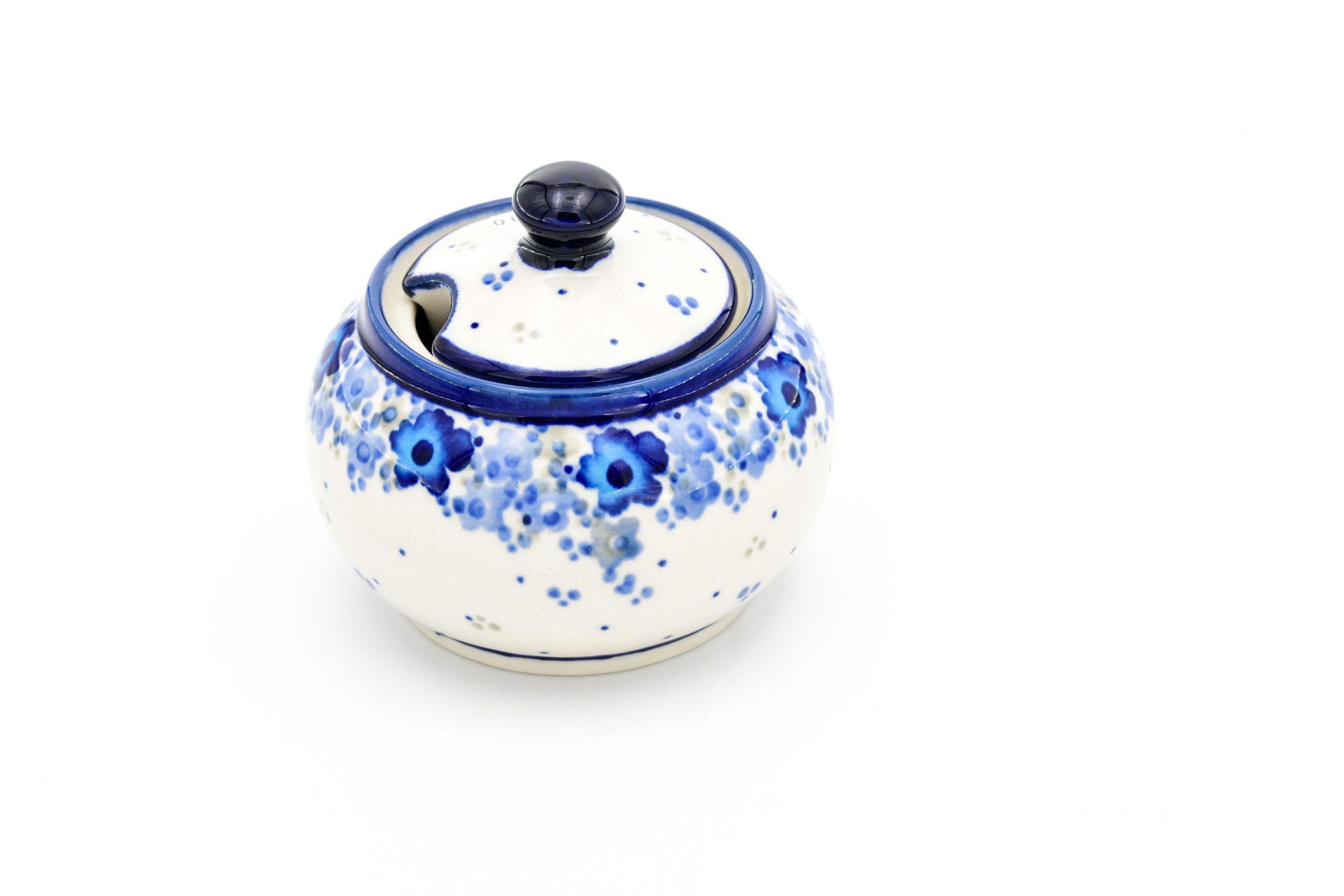 Sugar Bowl 4" Tiny Blue Floral