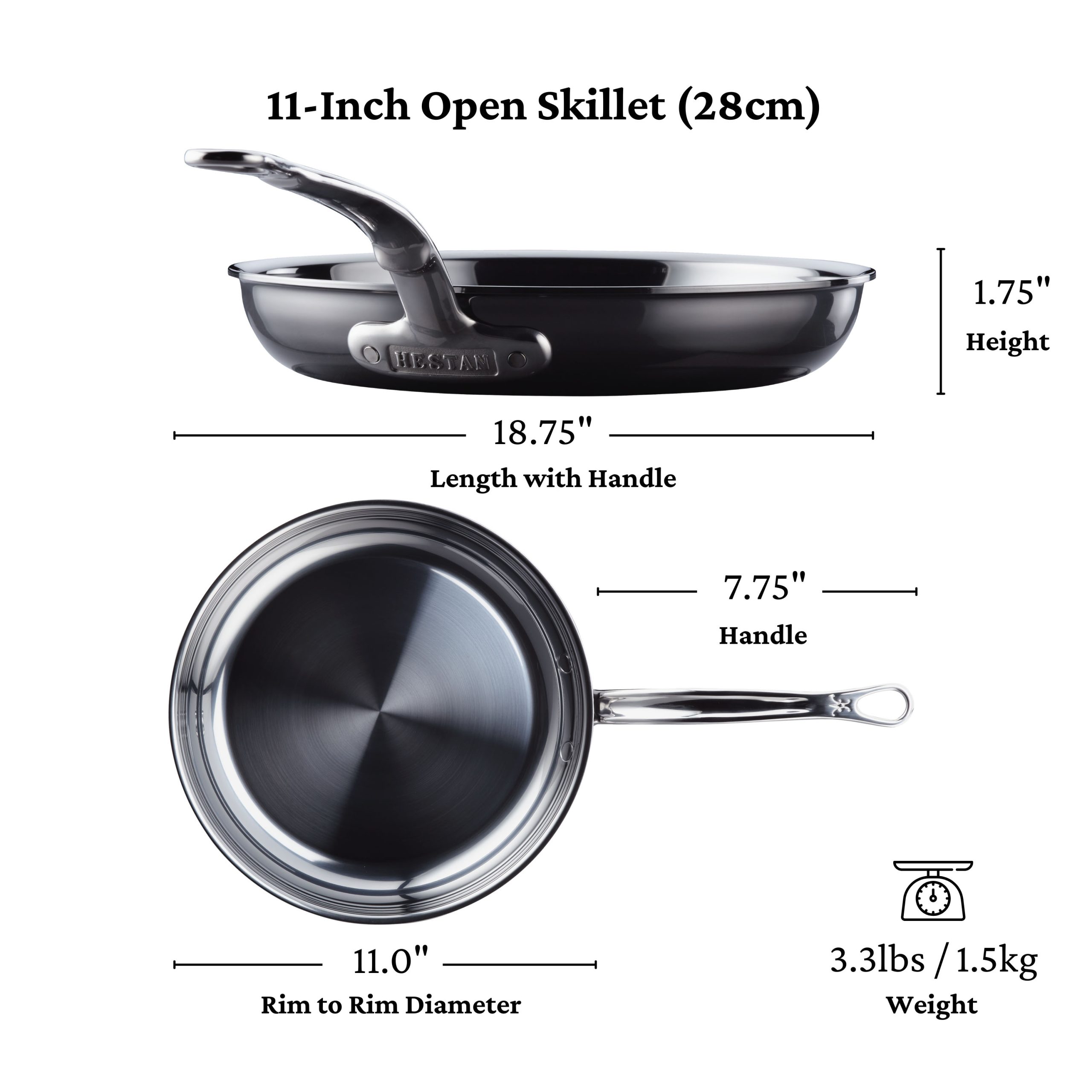11" Open Skillet (26cm) - Image 2